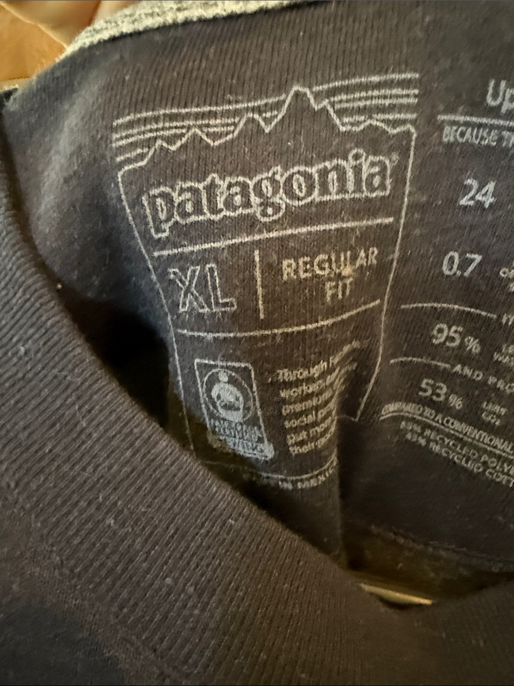 Patagonia Crewneck with White Logo Print - Picture 2 of 2